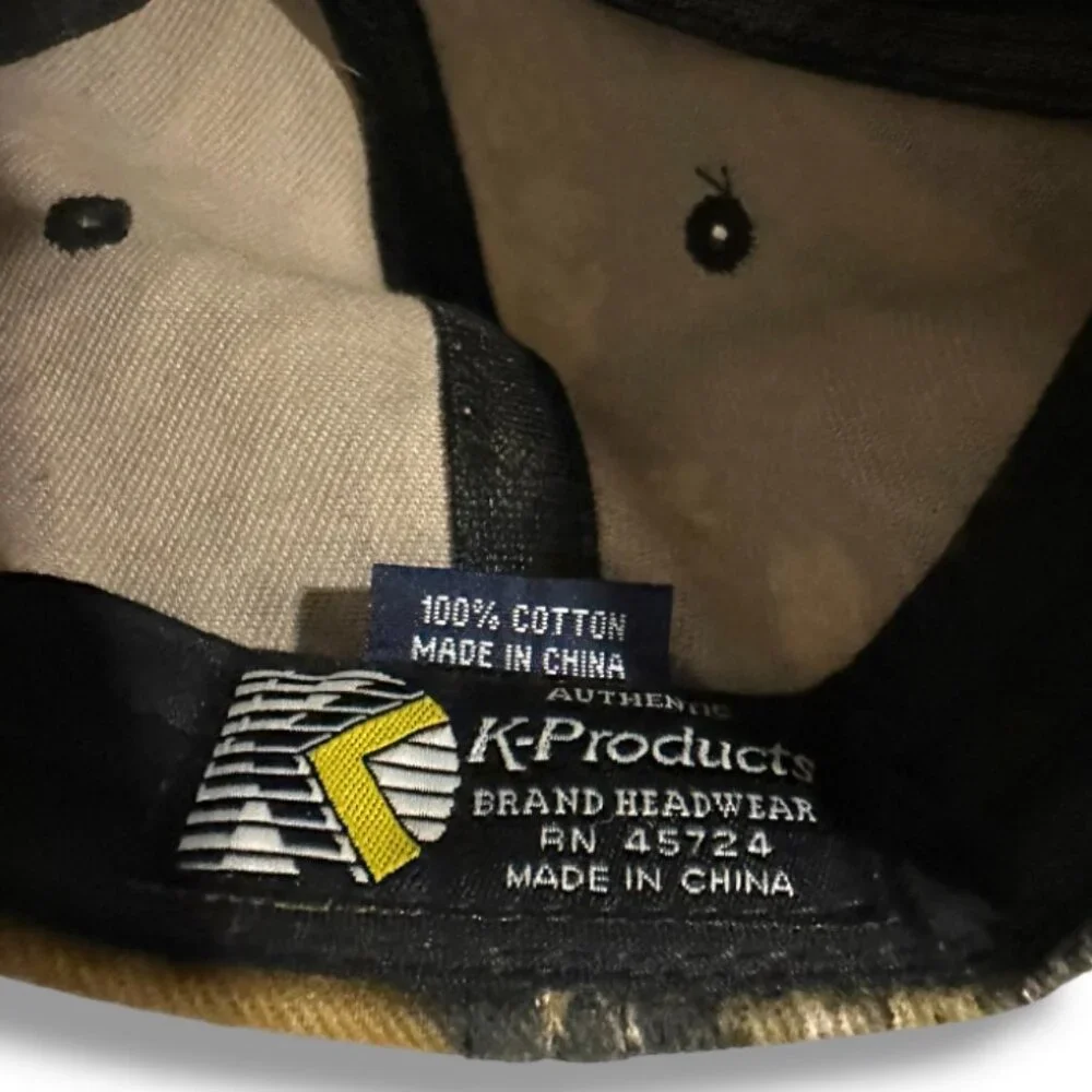 Hertz Equipment Rental Camo Hat Snapback Cap 100% Cotton OSFA Outdoor Retro Y2K